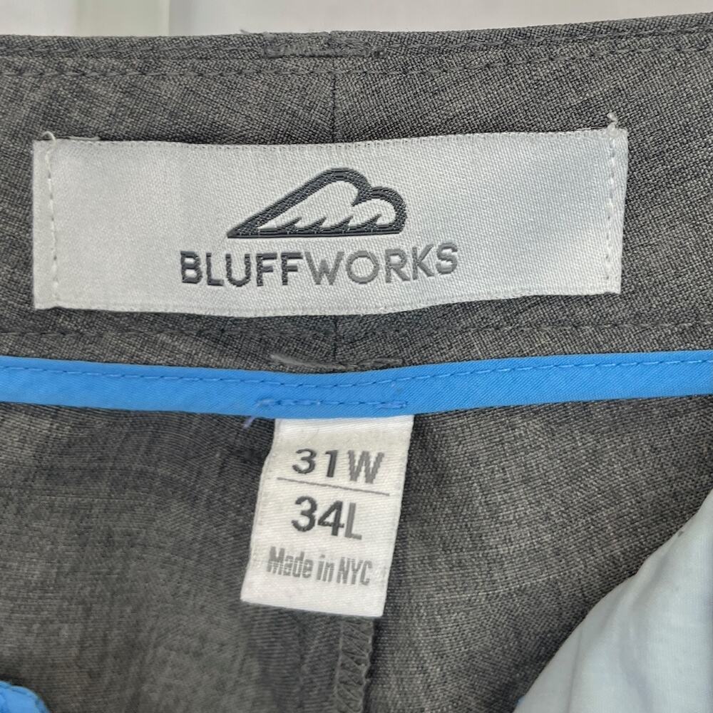 BLUFFWORKS Performance Pants Zip Fly Flat Front G… - image 3